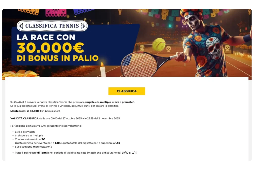 goldbet bonus benvenuto